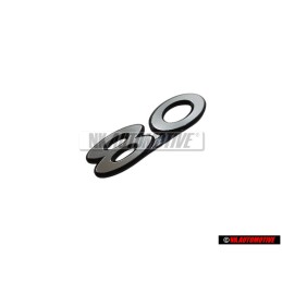 Audi Originale 80 Posteriore Logo Emblema Scritta Argento - 811853749
