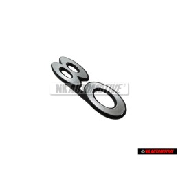 Audi Originale 80 Posteriore Logo Emblema Scritta Argento - 811853749