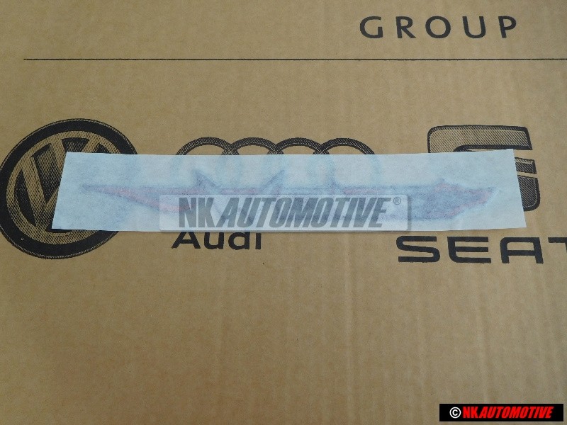 VW Originale WOLF Posteriore Logo Emblema Scritta Cromo Rosso - 17S853750AD54T