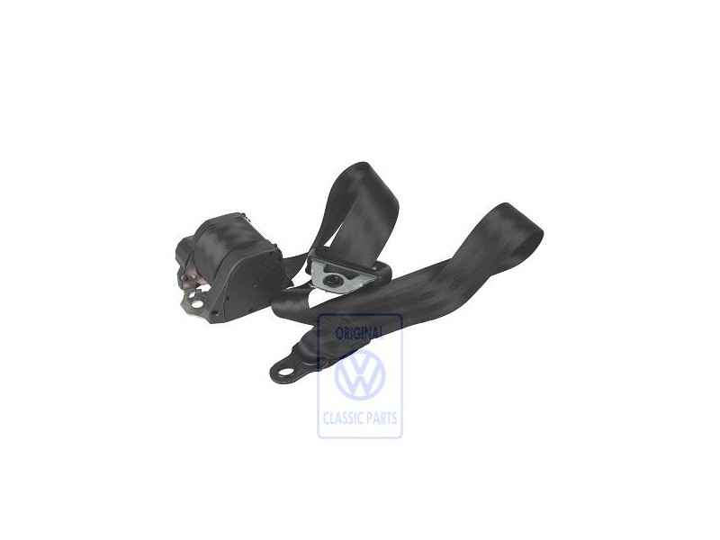 VW Originale Cintura Sicurezza A 3 Punti Nero Satinato - 701857805B 01C