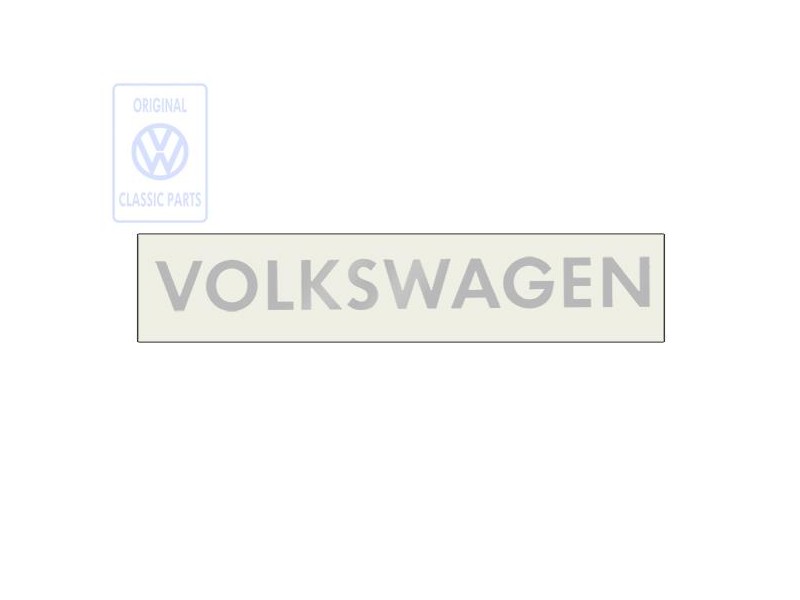 VW Originale Scritta Argento - 2D3853687 1ZQ