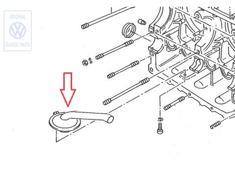 VW Originale Tubo Olio - 025101149B