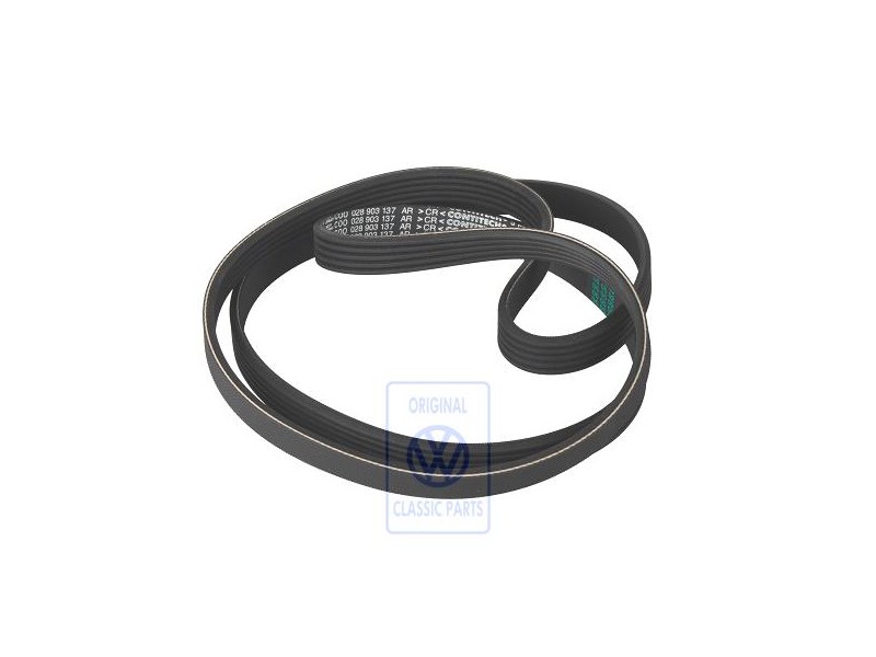 VW Originale Cinghia Trapezoidale A Nerv. 