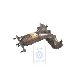 VW Originale Collettore Gas Di Scarico Con Catalizzatore - 030253052AX