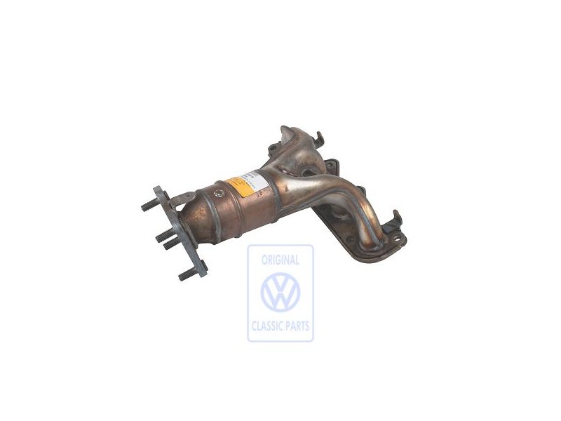 VW Originale Collettore Gas Di Scarico Con Catalizzatore - 030253052AX