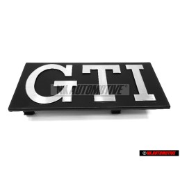 VW Originale GTI Fronte Logo Emblema Scritta Argento Spazzolato - 171853679