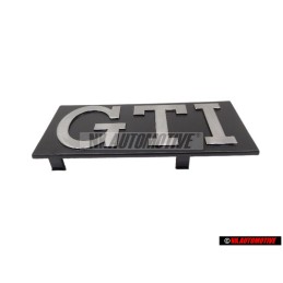 VW Originale GTI Fronte Logo Emblema Scritta Argento Spazzolato - 171853679
