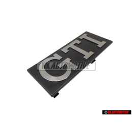 VW Originale GTI Fronte Logo Emblema Scritta Argento Spazzolato - 171853679