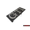 VW Originale GTI Fronte Logo Emblema Scritta Argento Spazzolato - 171853679