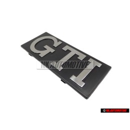 VW Originale GTI Fronte Logo Emblema Scritta Argento Spazzolato - 171853679