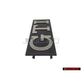 VW Originale GTI Fronte Logo Emblema Scritta Argento Spazzolato - 171853679