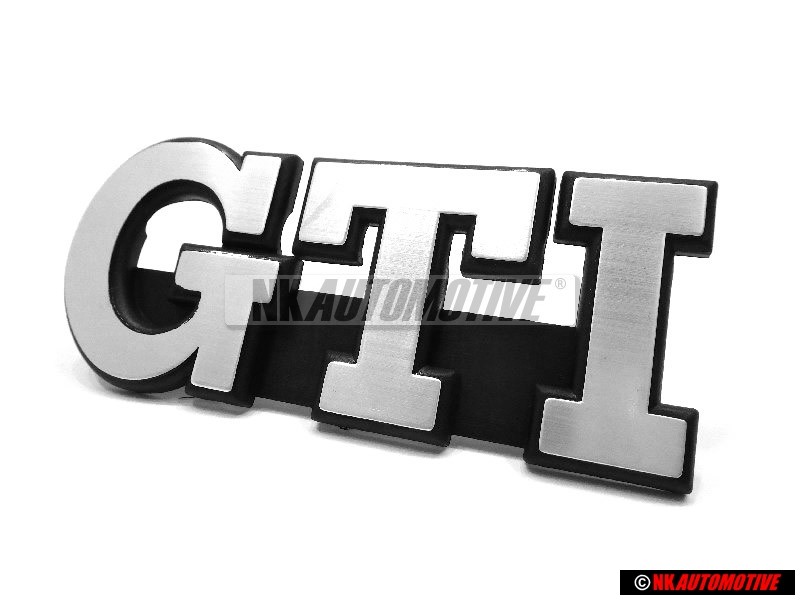 VW Originale GTI Fronte Logo Emblema Scritta Argento Spazzolato - 191853679L