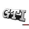 VW Originale GTI Fronte Logo Emblema Scritta Argento Spazzolato - 191853679L