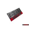 VW Originale GLI 16V Fronte Logo Emblema Scritta Nero Rosso - 165853679E