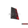 VW Originale GLI 16V Fronte Logo Emblema Scritta Nero Rosso - 165853679E