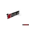 Audi Originale RS4 Fronte Logo Emblema Scritta Nero Cromo Rosso - 8E0853736E 2ZZ