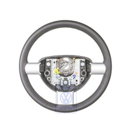 VW Originale Volante (Pelle) Nero/Verde Cyber - 1C0419091BBNGA