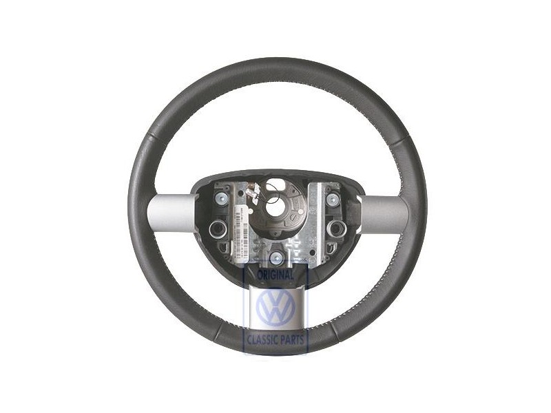 VW Originale Volante (Pelle) Nero/Bianco - 1C0419091DCYXX