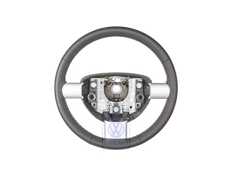 VW Originale Volante (Pelle) Nero/Bianco - 1C0419091DFYXX