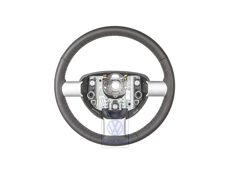 VW Originale Volante (Pelle) Nero/Bianco - 1C0419091DGYXX
