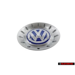 VW Originale Copriruota Argento Brillante/Blu/Bianco - 1C0601149C GTT