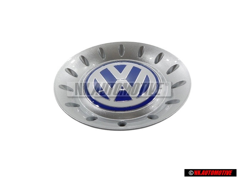 VW Originale Copriruota Argento Brillante/Blu/Bianco - 1C0601149C GTT