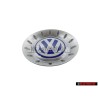 VW Originale Copriruota Argento Brillante/Blu/Bianco - 1C0601149C GTT