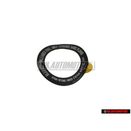 VW Originale Etichetta Unleaded Fuel Only - 155010001C
