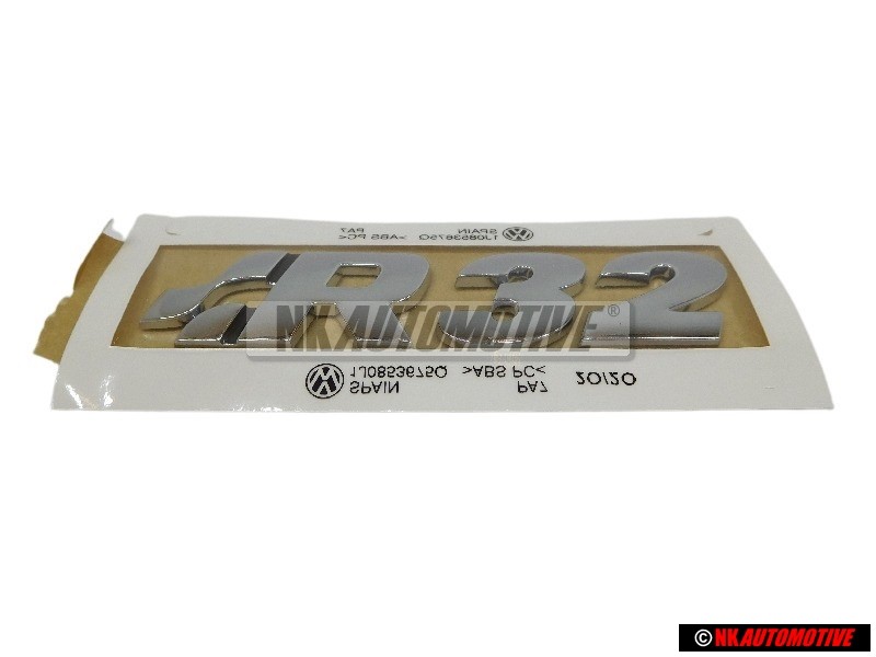 VW Originale R32 Posteriore Logo Emblema Scritta Cromo - 1J0853675Q