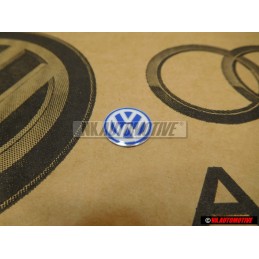 VW Originale Chiave Logo Emblema Simbolo Blu Bianco - 3B0837891