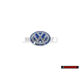 VW Originale Chiave Logo Emblema Simbolo Blu Bianco - 3B0837891