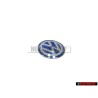 VW Originale Chiave Logo Emblema Simbolo Blu Bianco - 3B0837891