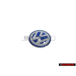 VW Originale Chiave Logo Emblema Simbolo Blu Bianco - 3B0837891
