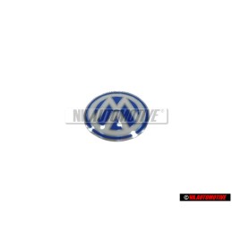VW Originale Chiave Logo Emblema Simbolo Blu Bianco - 3B0837891