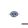 VW Originale Chiave Logo Emblema Simbolo Blu Bianco - 3B0837891