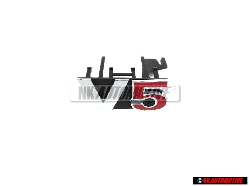 VW Originale V5 Fronte Logo Emblema Scritta Cromo Rosso - 1J6853679B GQF
