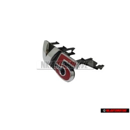 VW Originale V5 Fronte Logo Emblema Scritta Cromo Rosso - 1J6853679B GQF