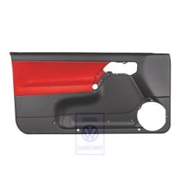 VW Originale Rivestimento Porta (Tessuto) Nero/Arancio Tropic - 1E0867011AKHFP