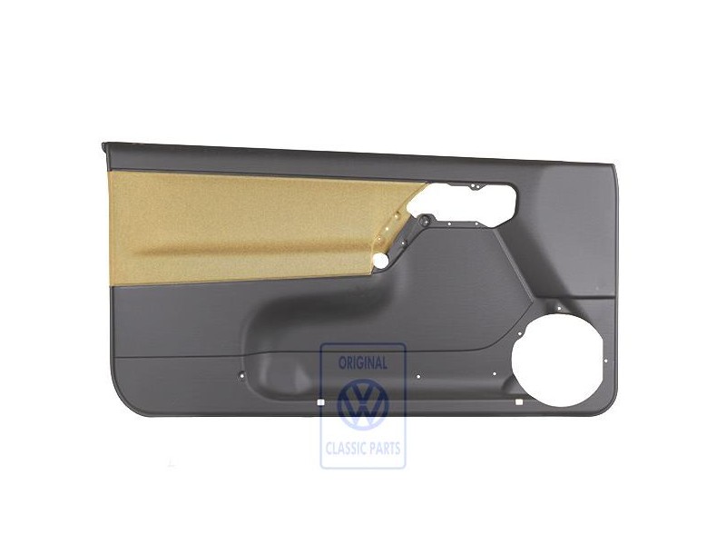 VW Originale Rivestimento Porta (Tessuto) Nero/Giallo Futura - 1E0867011AKHFT