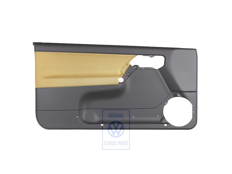 VW Originale Rivestimento Porta (Tessuto) Nero/Giallo Futura - 1E0867011ANHFT