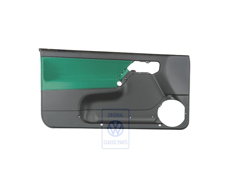 VW Originale Rivestimento Porta (Tessuto) Nero/Verde - 1E0867011ATLZS