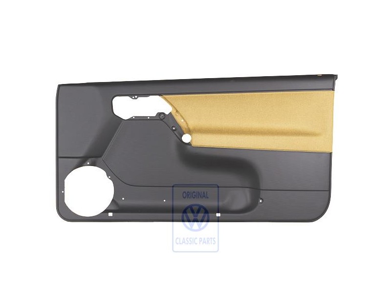 VW Originale Rivestimento Porta (Tessuto) Nero/Giallo Futura - 1E0867012ANHFT