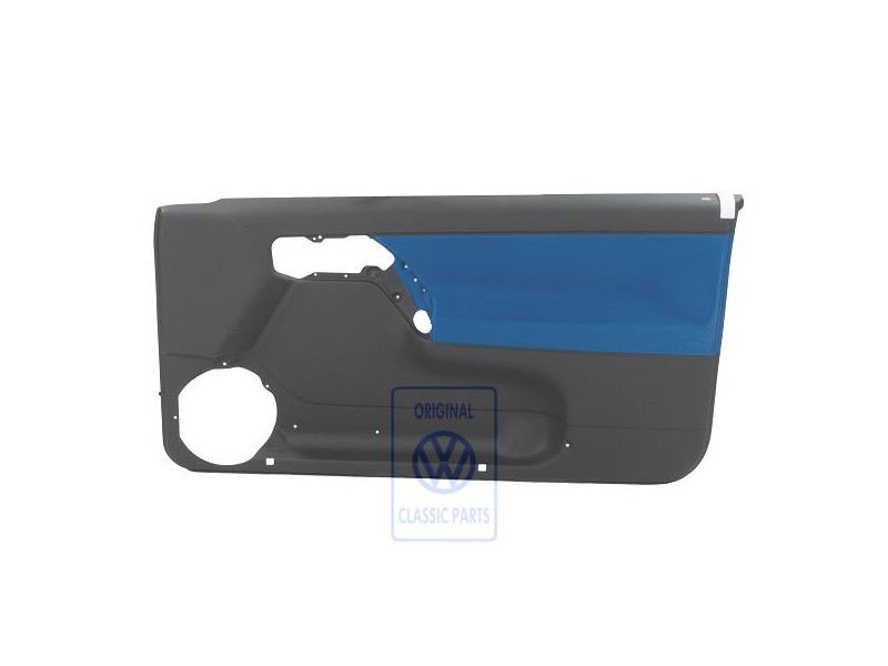 VW Originale Rivestimento Porta (Tessuto) Nero/Jazzblue - 1E0867012ATLZQ