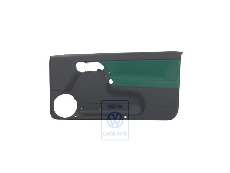 VW Originale Rivestimento Porta (Tessuto) Nero/Verde - 1E0867012ATLZS