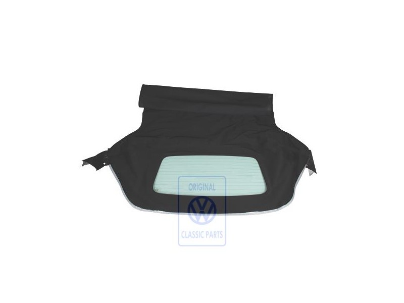 VW Originale Rivestimento Capote Tessuto Con Lunotto Nero - 1E0871035K C90