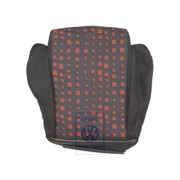 VW Originale Rivestimento Sedile (Tessuto) Nero/Arancio Tropic - 1E0881405ALGUT