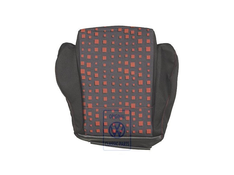 VW Originale Rivestimento Sedile (Tessuto) Nero/Arancio Tropic - 1E0881405ALGUT