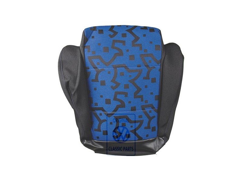 VW Originale Rivestimento Sedile (Tessuto) Jazzblue/Nero - 1E0881405H HPU