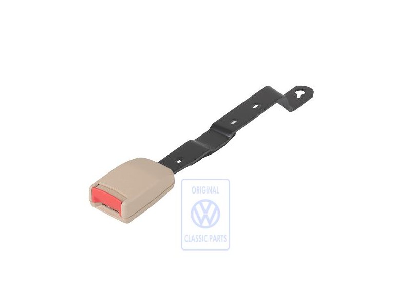 VW Originale Fibbia Cintura Beige Chiaro/Rosso Fuoco - 1HM857756 FCR