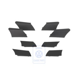 VW Originale 1 Set Mascherine Per Volante Nero - 1K0498685A E74